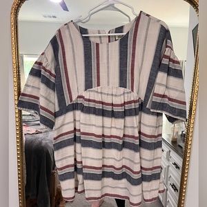 Oversized Peplum Top-L